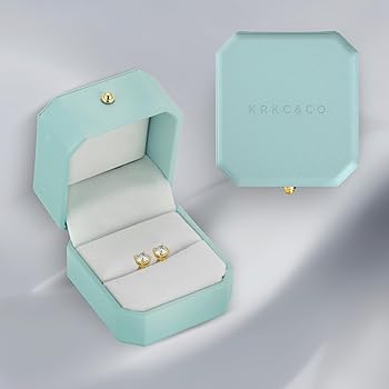Amazon.co.jp: KRKC&CO モアッサナイト ピアス レディース